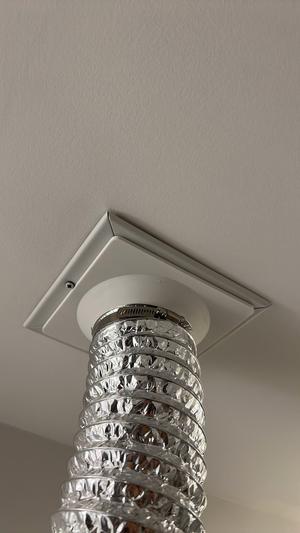 4 inch flexible duct adapter to bathroom vent fan grill