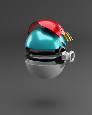 Lure Ball Opening PokeBall - Fan Art