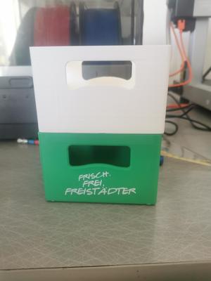Bierkiste mir Einkerbung für Schriftplatte (28,5x65)