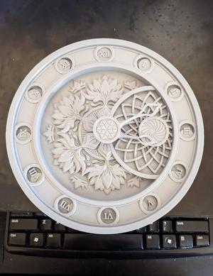 Mandala clock face