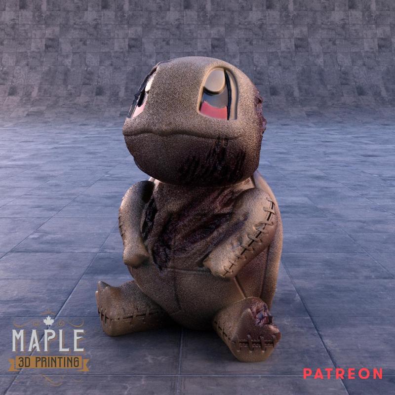 Stitched Squirtle - Pokemon - Halloween