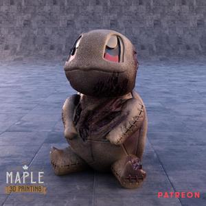 Stitched Squirtle - Pokemon - Halloween