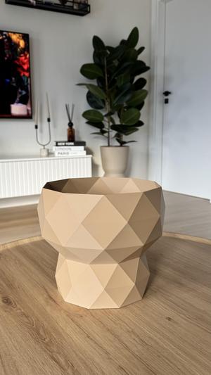 Polygon hiding double bowl