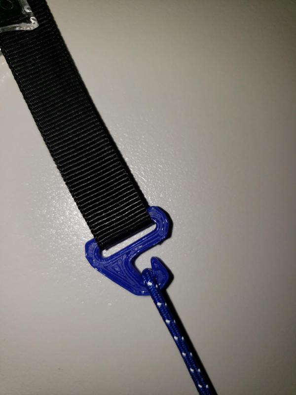 3/8in Grosgrain to 1/16in Shock Cord Hook
