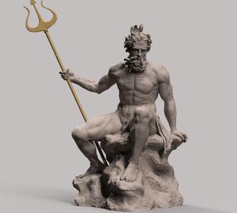Neptune Sculpture