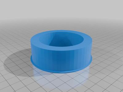 75 mm to 55 mm reel adapter hub (friction fit for Geeetech reels, fits well on Bambu A1 AMS)