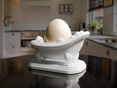 Cozy Eggcuzzi – bath tub egg cup