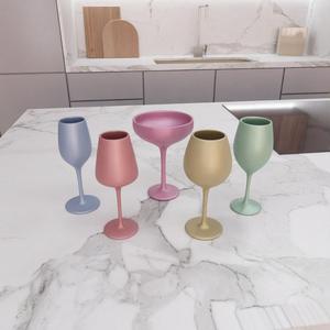 3D Wine Glass Set Decor with Stl Files & 3D Printing, Wine Glass Gift, Art Glass, 3D Printed Decor, Glass Print, Ready To Print