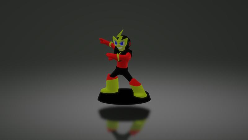 Elecman – Megaman 1 – Robot Master – Figure and Miniature