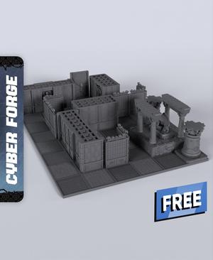 Grid Runner Abduction Terrain – With Free Cyberpunk  – Sci-Fi Gift Ideas for Wargamers