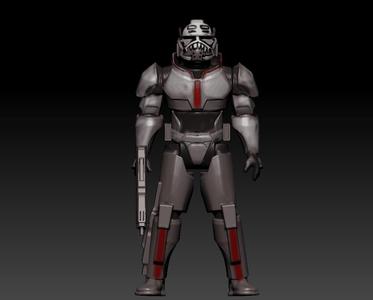 STAR WARS .STL The Bad batch OBJ. Wreker 3d KENNER STYLE ACTION FIGURE.