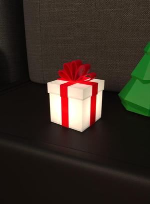 Lamp STL 3D Print File v.9, Christmas Gift Box | Digital Download for 3D Printing