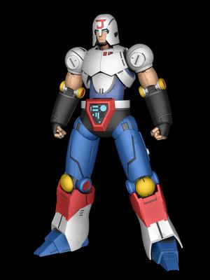 Juohmaru robot with helmet