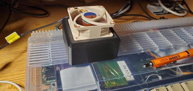 External Amiga 500 60×20 Noctua fan exhaust.