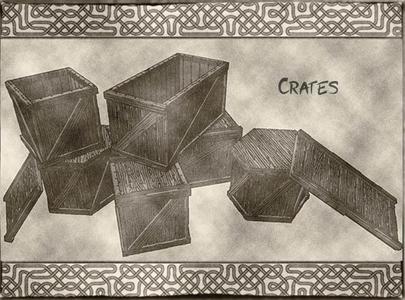 Crates and Barrels for Dungeons and Dragons or Warhammer Tabletop Games