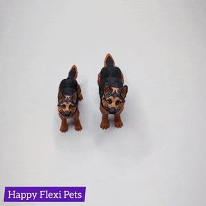 German Shepherd the realistic flexi dog toy