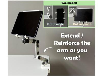 Adjustable Modular Tablet/Phone Holder