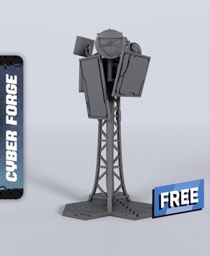 Comms Tower – With Free Cyberpunk – Sci-Fi Gift Ideas for RPG and Wargamers