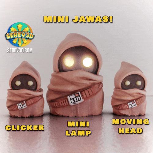 Star Wars Jawas - Clicker, Springhead, Mini Lamp - 3D print STL and 3MF file