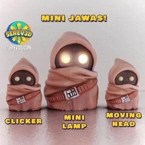 Star Wars Jawas - Clicker, Springhead, Mini Lamp - 3D print STL and 3MF file