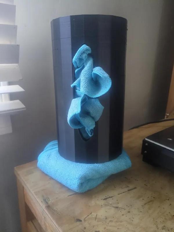 Stuffable Paper Towel Holder for Reusable Towels   