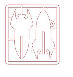 Simple Rocket Kit Card - Laser Cutting
