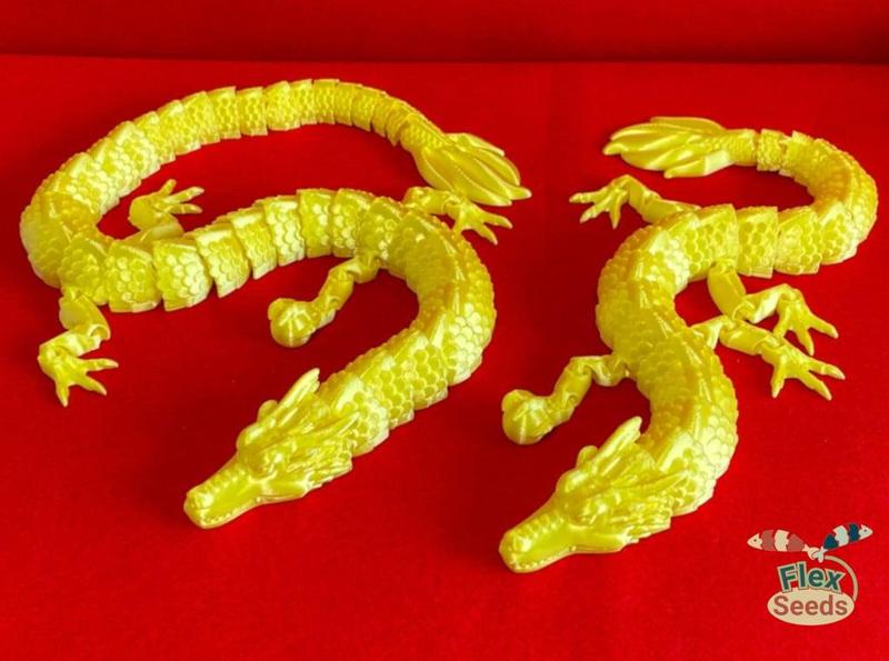 Flexi Japanese Dragon (Print-in-place)