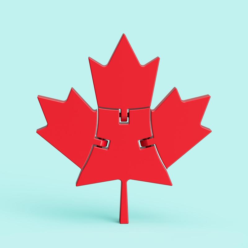 Articulated Canadian Maple Leaf