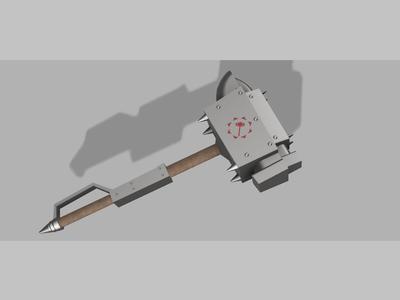 Monster Hunter Anvil Hammer Replica Cosplay Prop Costume Accessory