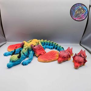 Updated Flexi Dragon Finger Arm Puppet New Pieces