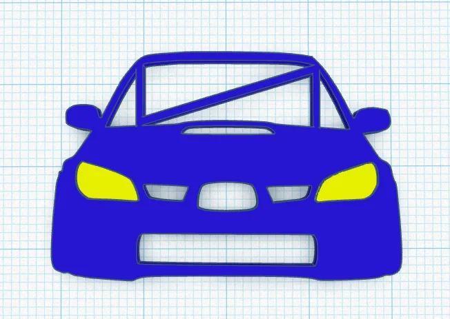 Subaru Impreza Keychain   