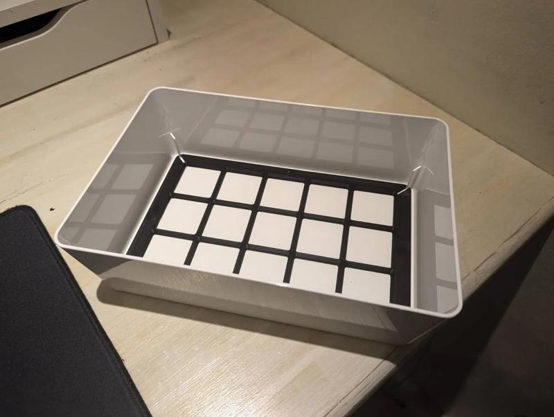 Gridfinity 3x5 insert for IKEA KUGGIS 18x26cm   