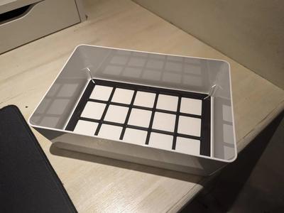 Gridfinity 3x5 insert for IKEA KUGGIS 18x26cm   