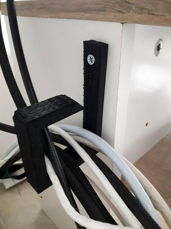 Wire management bracket - Cables support organizer