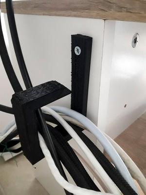 Wire management bracket - Cables support organizer