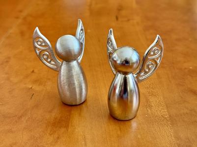 Water-soluble mold for cast-metal Angel
