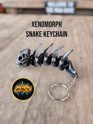 Xenomorph Snake Keychain