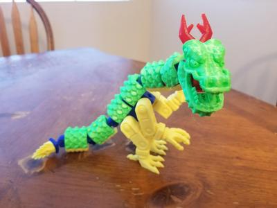 PrintABlok Dragon Articulated Robot Construction Toy