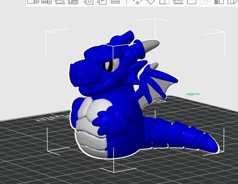 BLUE Dragon STL