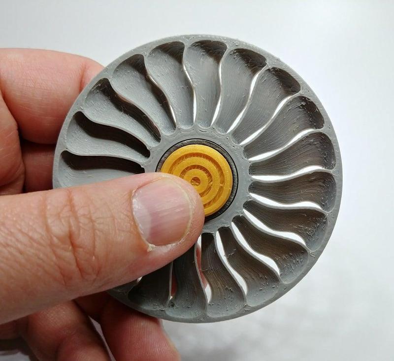 Modern Jet Turbine Fan Fidget Spinner