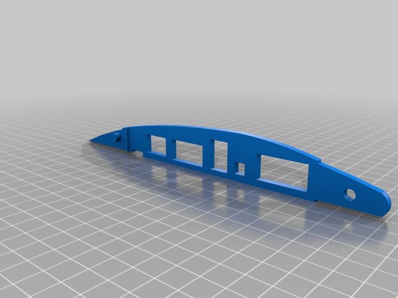 RC plane wing spars with integrated aileron
