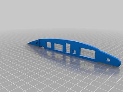 RC plane wing spars with integrated aileron