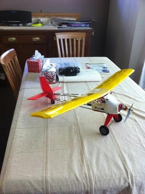 RC plane with brushless motor - ABS plastic and PS Foam hybrib
