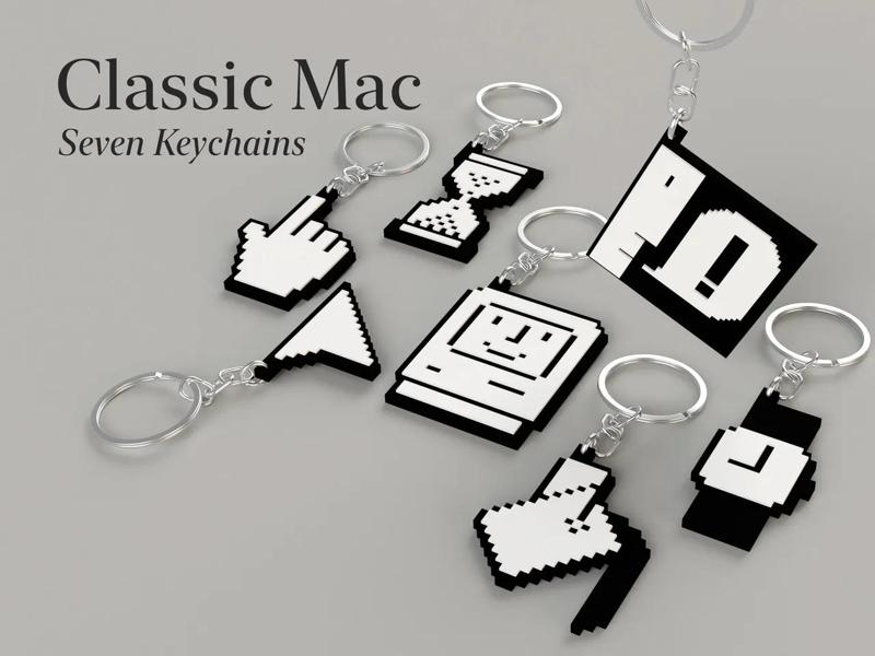 Macintosh Icons Keychains   