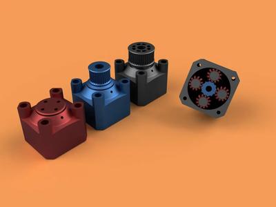 [OEGB] NEMA 17 Stepper-Motor-Gearbox 1:3 Print-In-Place   