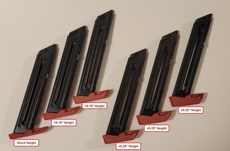 Ruger 22/45 MKII / MKIII Stock and Extended Magazine Base Plates