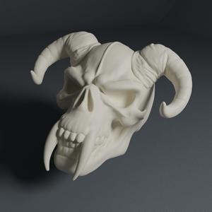 AI Skull Collection - Skull 4 wall mounted