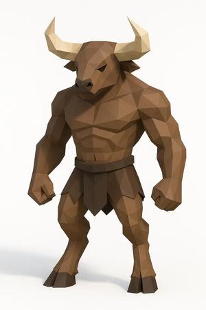 Minotauro low poly   