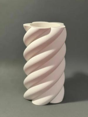 Lollipop Vase – Stylish Spiral Design (20 cm, No Supports)   