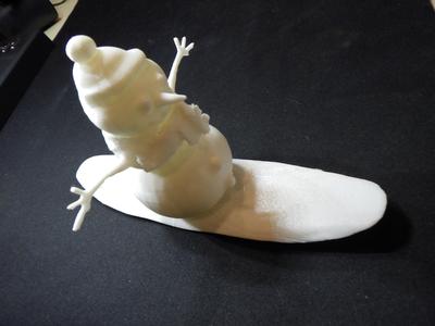 Florida Snowman fan statue